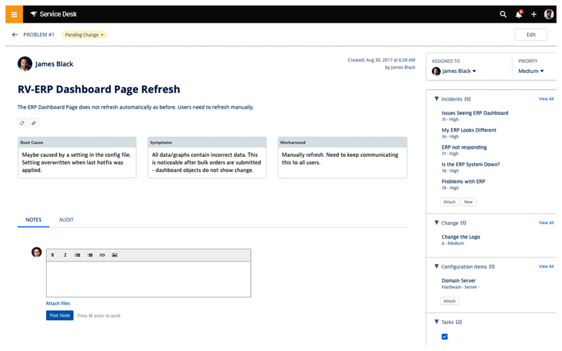 ITSM problem management software