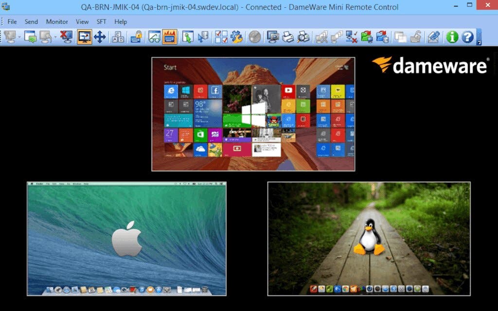 Web-Based Remote Desktop Dameware Use case type 1 1 Features Array Item - features item image