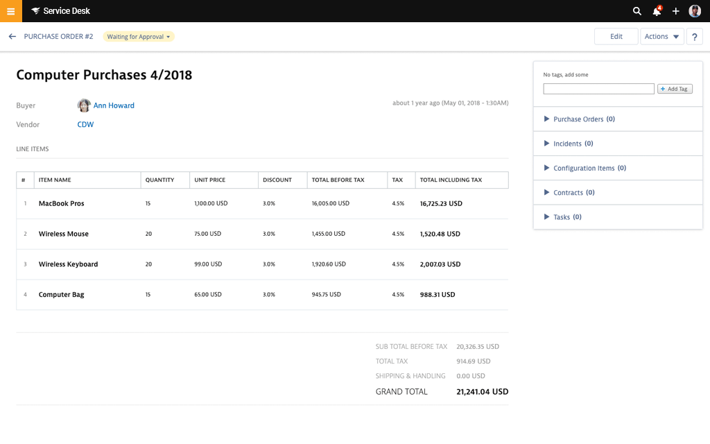 Contract, Purchase, and Vendor Management Software 1 Features Array Item - features item image