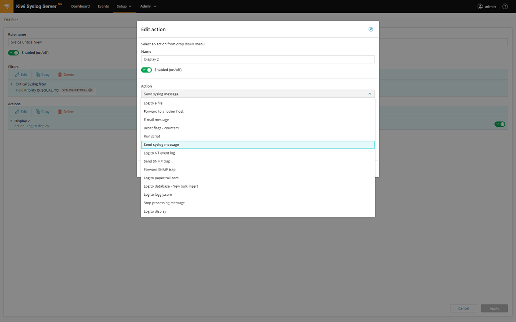 Log and Syslog Viewer for Windows - Kiwi Syslog Server NG | SolarWinds