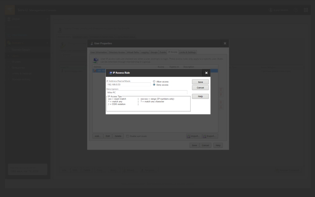 Automated IP Blocking IP Serv-U Use Case Layout Feature Detail Image 2
