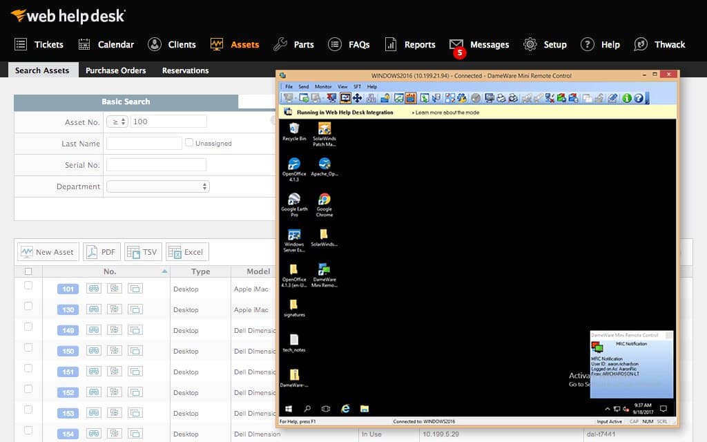 Remote Desktop Administration - RDP Admin Tool - Dameware | SolarWinds