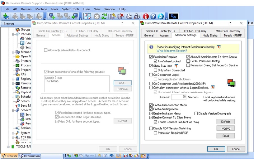 Remote Desktop Support - PC Control Software Dameware Use case type 1 3 Features Array Item - features item image