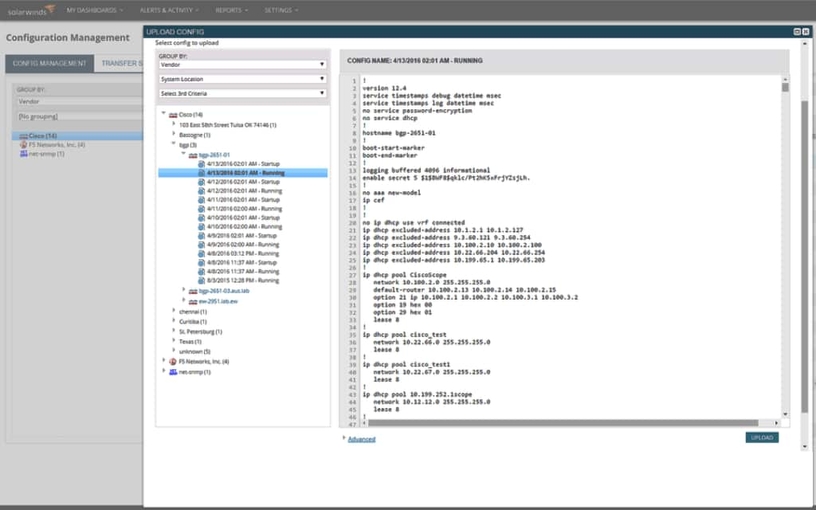 Network Backup Software - Automated Config Backups Use case type 1 2 Features Array Item - features item image
