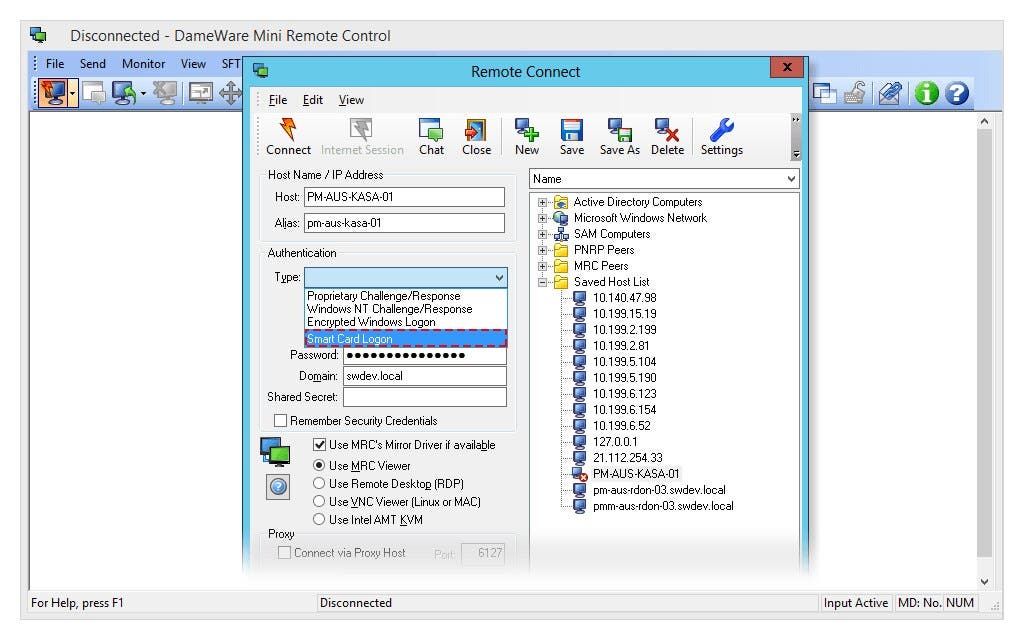 Windows Remote Desktop Control Software Dameware Use case type 1 1 Features Array Item - features item image