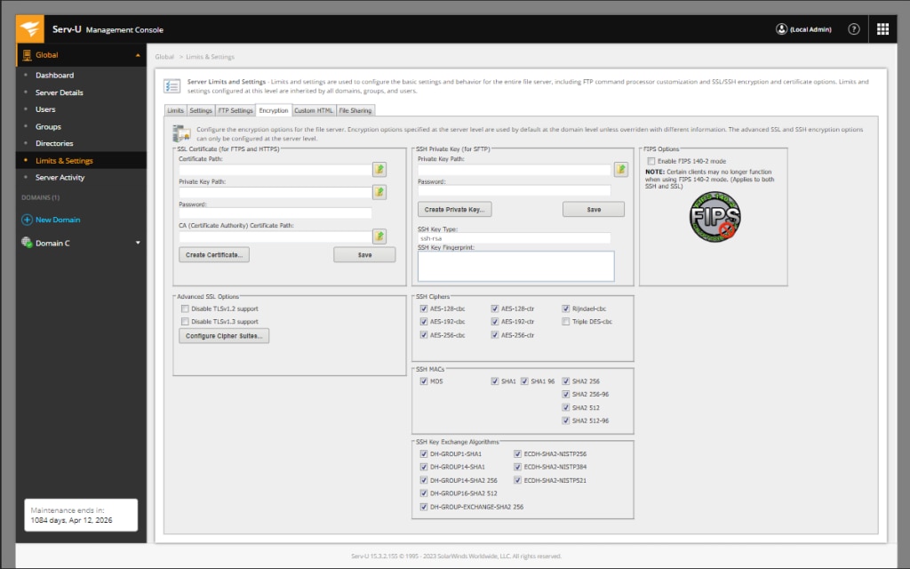 Web Based FTP Server for Linux Serv-U Use Case Layout Feature Detail Image 1