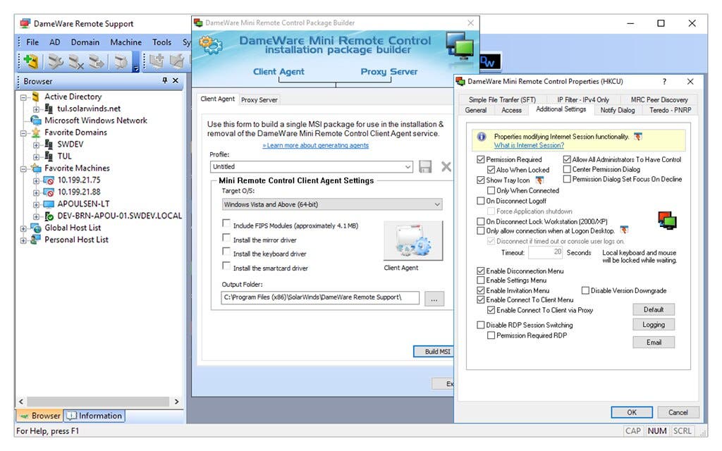 Remote Desktop Support - PC Control Software Dameware Use case type 1 4 Features Array Item - features item image