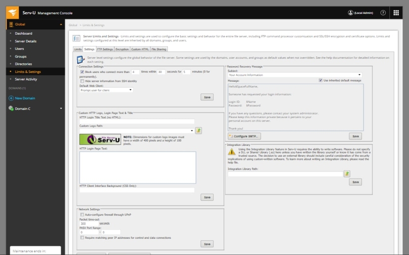 Automated IP Blocking IP Serv-U Use Case Layout Feature Detail Image 0