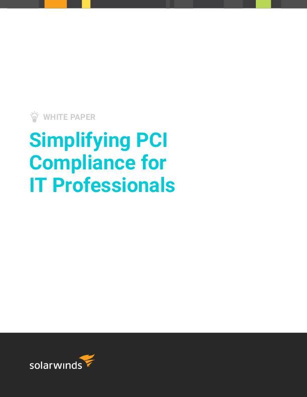 SolarWinds Security Information Management in the Payment Card Industry Using SolarWinds Security Event Manager (SEM) to Meet PCI Requirements - pdf preview