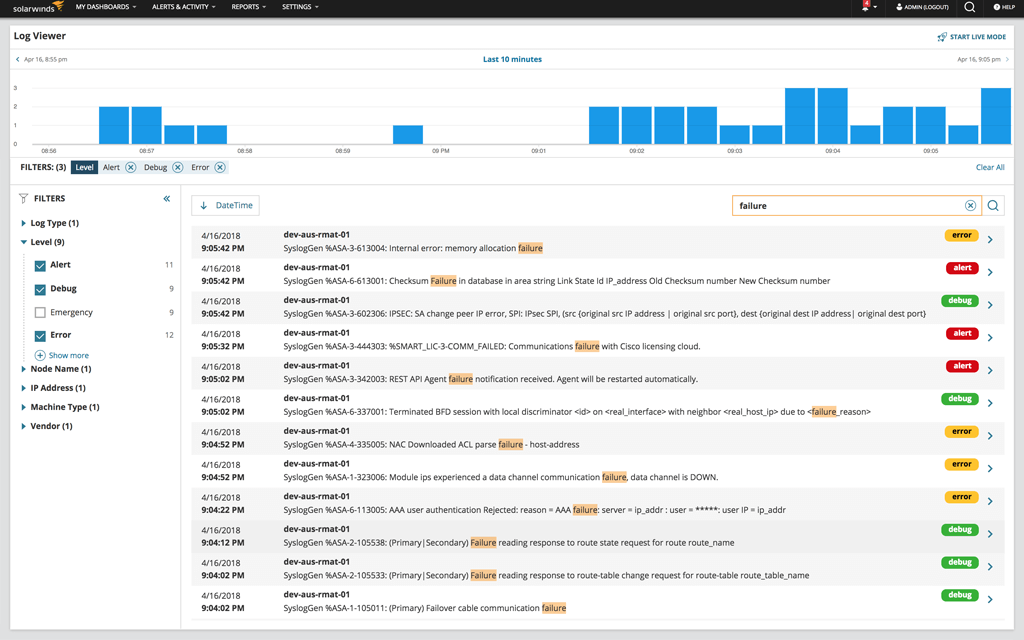 Enterprise Server Log Management System - Server Log Monitoring Use case type 1 2 Features Array Item - features item image