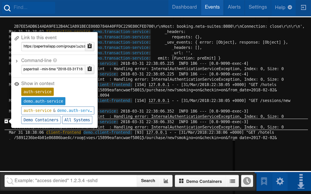 Free Syslog - Free Syslog Server  Papertrail 1 Features Array Item - features item image