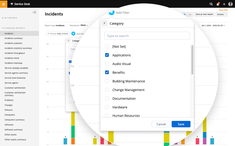 Run reports on the current state of your organization’s software licenses