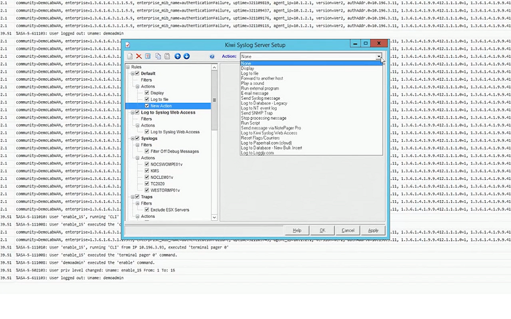 Kiwi Syslog Server integration with SolarWinds Papertrail 1 Integrations Feature Array Item Image