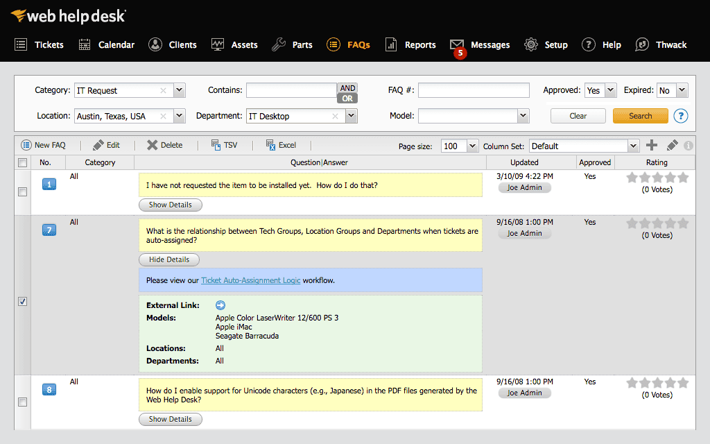 Small Business Service Ticketing and Help Desk Software - Web Help Desk Use case type 1 1 Features Array Item - features item image