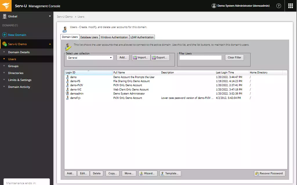 Active Directory or LDAP Authentication Serv-U Use Case Layout Feature Detail Image 2