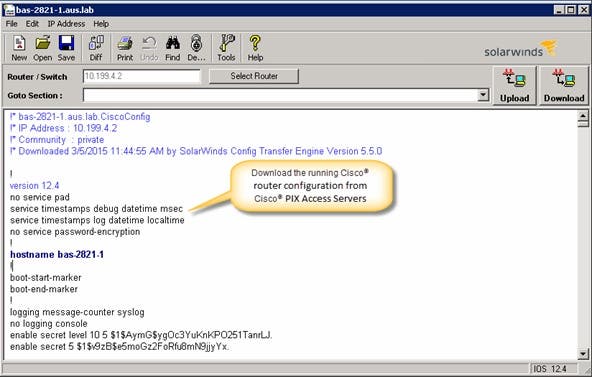 View, Edit & Backup Router & Switch Configs - Main Page Content Image 2