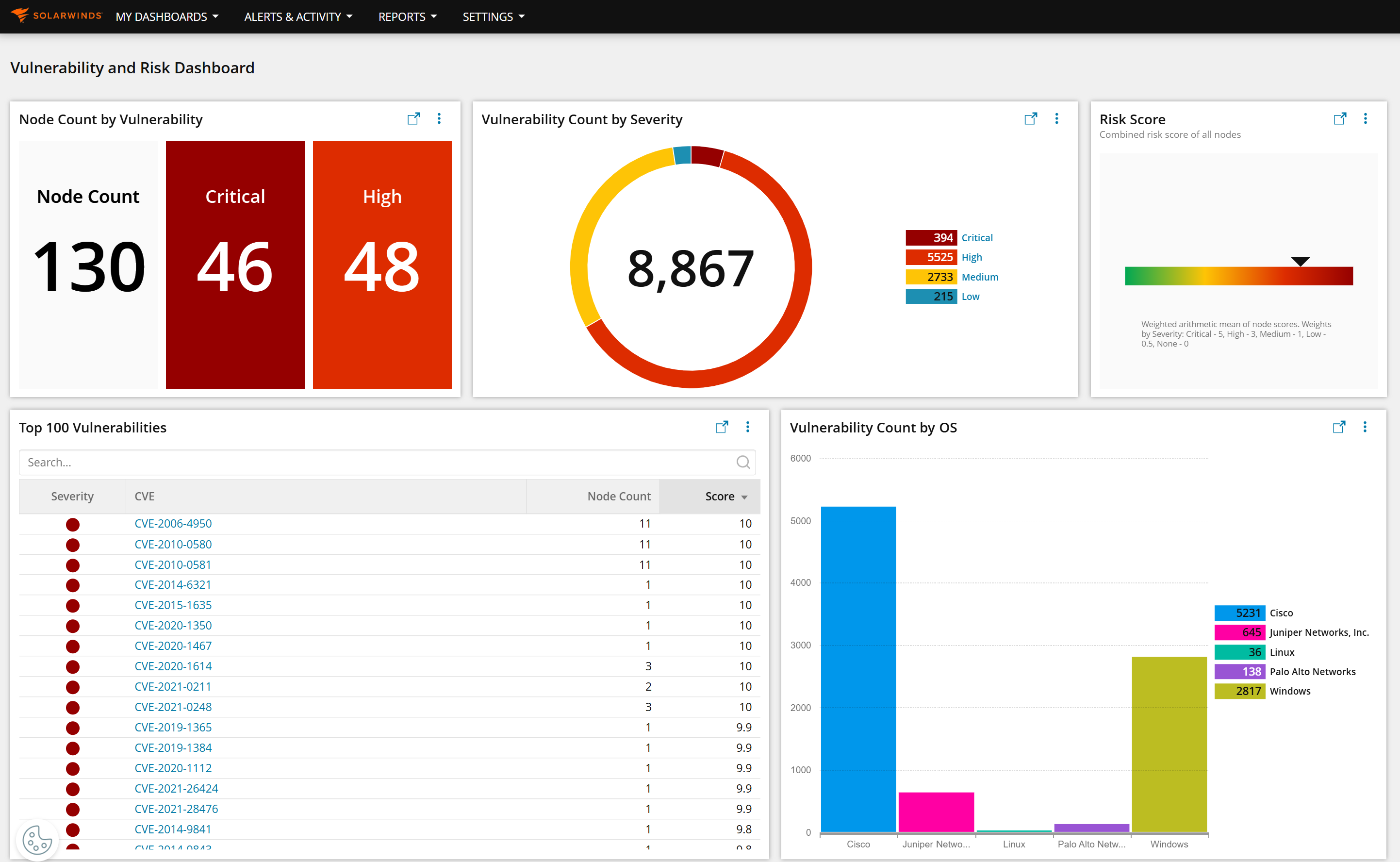 NICO Demo Landing Page - Vulnerability and Risk Management.png