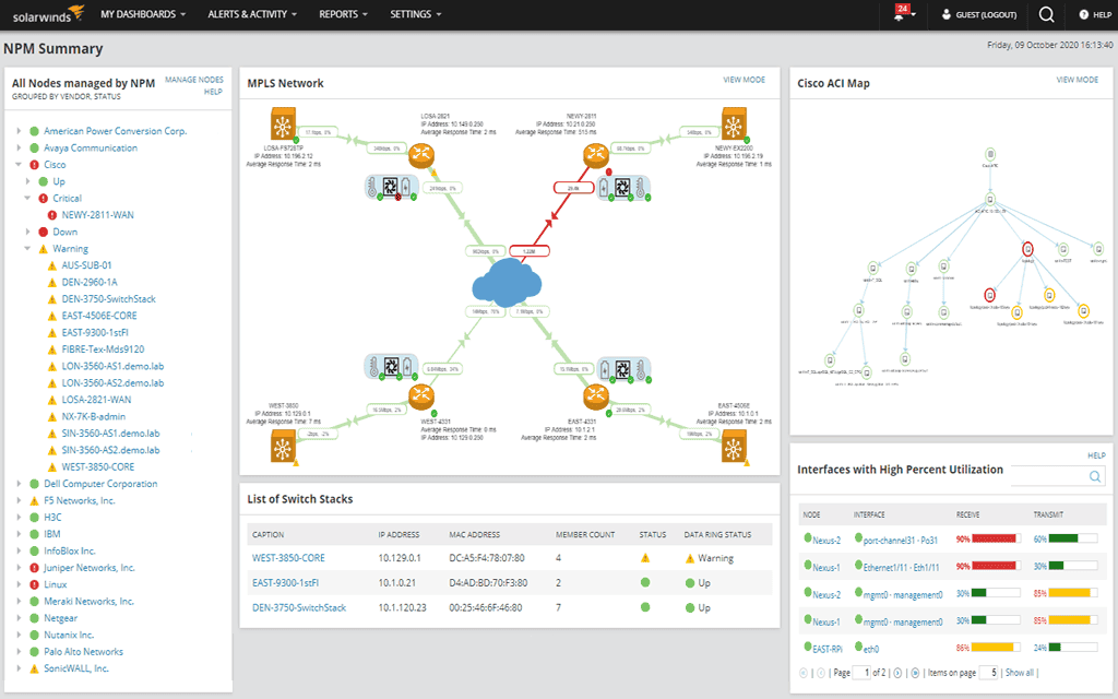 Network performance monitoring