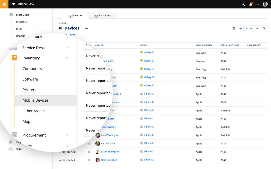 IT Asset Lifecycle Management  Service Desk ITSM 0 Features Array Item - features item image