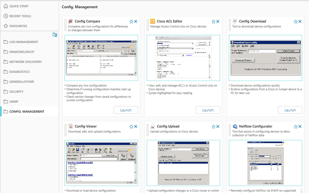 Config Compare Tool - Configuration Management - Main Page Content Image 1