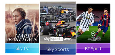 Sky TV, Sky Sports & BT Sport