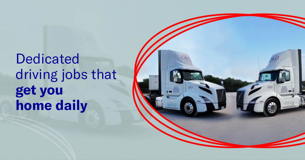Local dedicated truck driving jobs midwest logistics systems