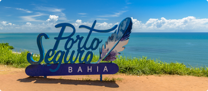 Letreiro Porto Seguro Bahia