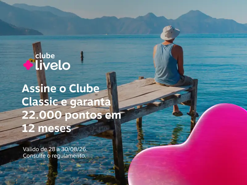 Assine o Clube Classic e garanta 22.000 pontos em 12 meses. Aproveite vantagens exclusivas e fiquer mais perto da próxima recompensa!