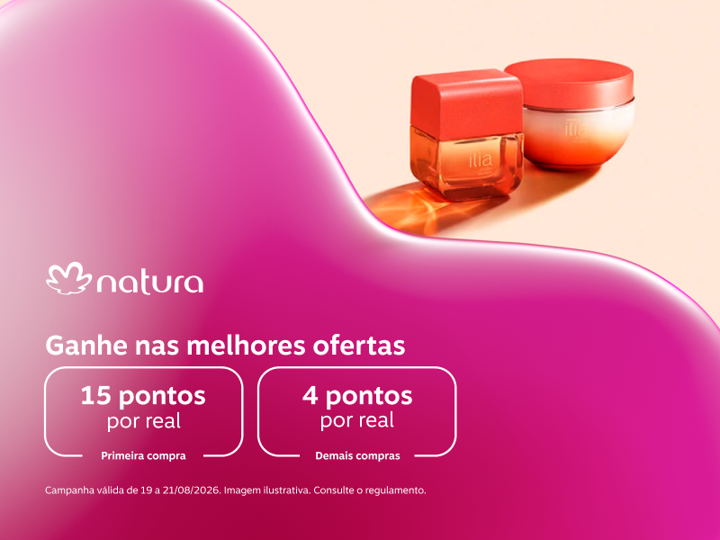Ganhe nas melhores ofertas: 15 pontos por real para primeira compra e 4 pontos por real para demais compras