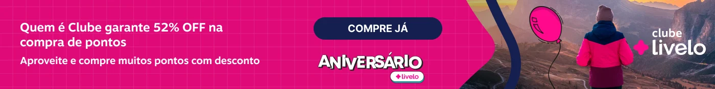 Quem é Clube garante 52% OFF na compra de pontos. Aproveite e compre muitos pontos com desconto., imagem clicável, ir para https://www.livelo.com.br/compra-de-pontos/produto/LIVCompraDePontos?skuId=LIVSKUCompraDePontos