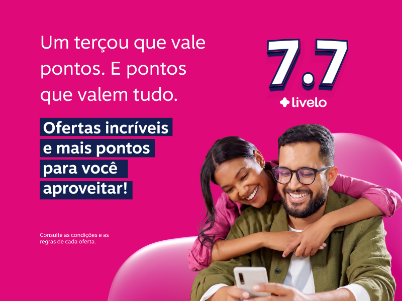 Ofertas incríveis e mais pontos para você aproveitar. Um terçou que vale pontos. E pontos que valem tudo.