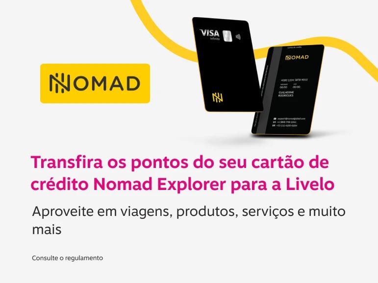Transfira pontos Nomad para a Livelo