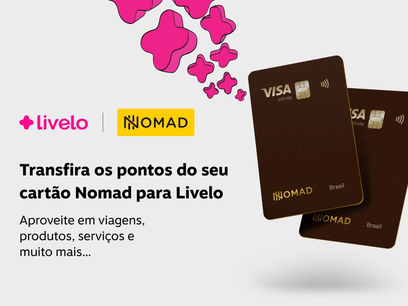 Transfira pontos Nomad para a Livelo
