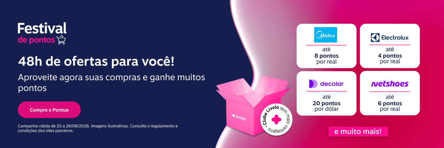 O queridinho das ofertas chegou!  Aproveite o Festival de Pontos para pontuar muito nas suas compras