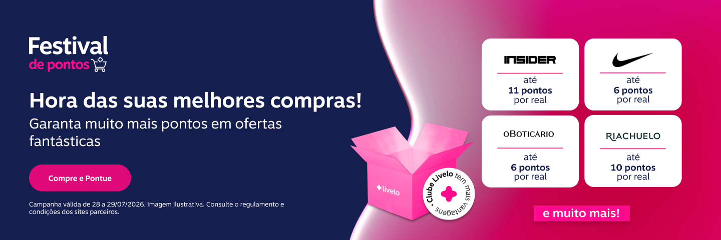 Hora das suas melhores compras! Garanta muito mais pontos em ofertas fantásticas