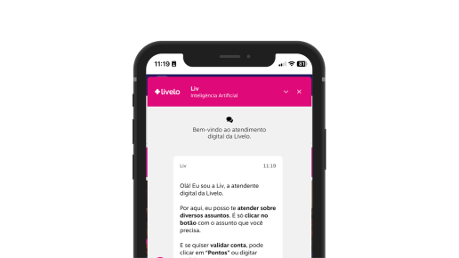 Quer uma ajuda rápida? Fale com a Liv!