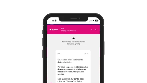 Quer uma ajuda rápida? Fale com a Liv!