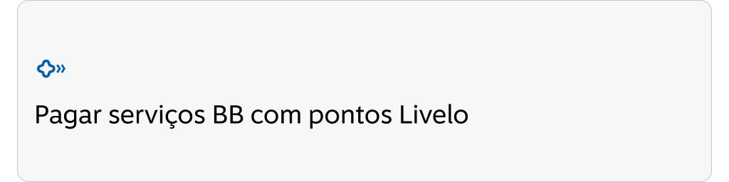 Pagar serviços BB com pontos Livelo