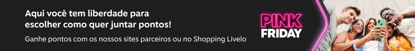 Compre nas melhores lojas online do país e ganhe pontos para usar depois como quiser
