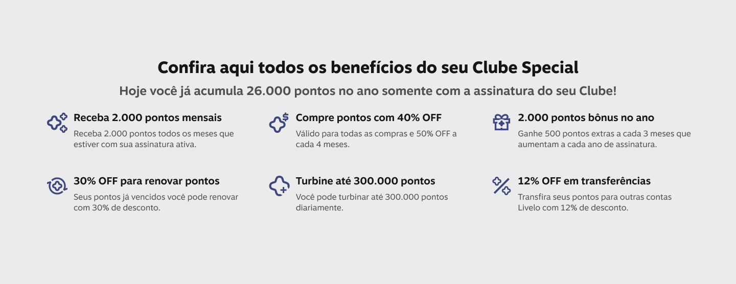 Confira aqui todos os benefícios do seu Clube Special