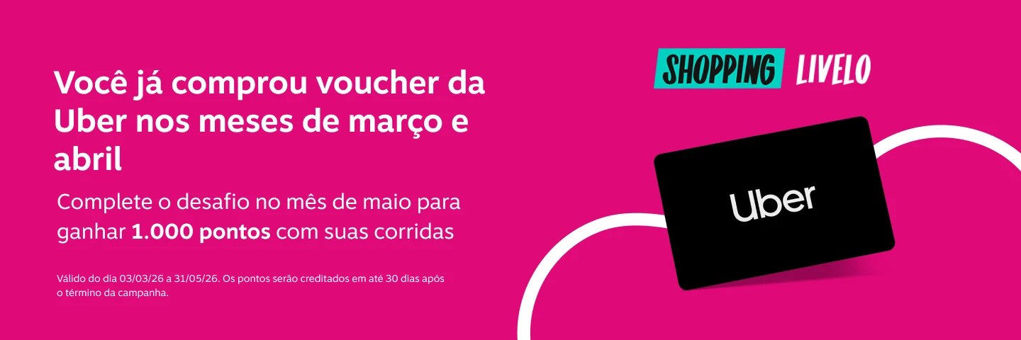 Você já comprou voucher da Uber nos meses de março e abril 