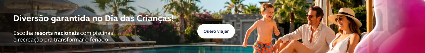 Diversão garantida para toda a família! No Dia das Crianças, escolha resorts nacionais com recreação, piscinas e atividades que transformam o feriado em pura alegria., imagem clicável, ir para https://www.livelo.com.br/viagens/hoteis