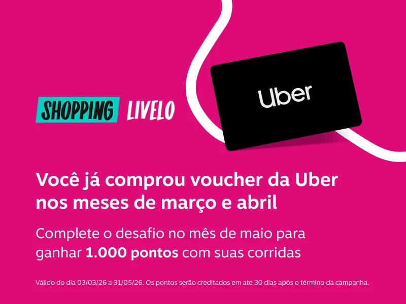 Você já comprou voucher da Uber nos meses de março e abril 