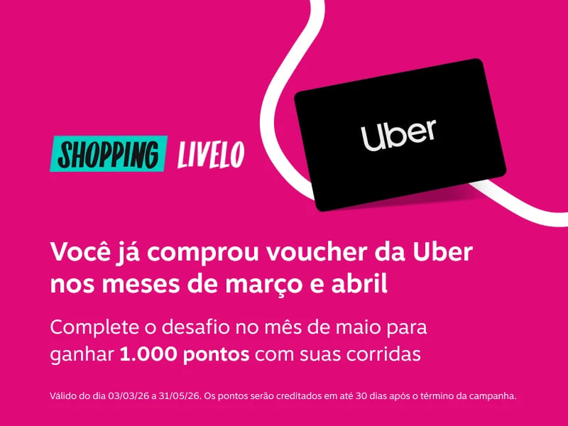 Você já comprou voucher da Uber nos meses de março e abril