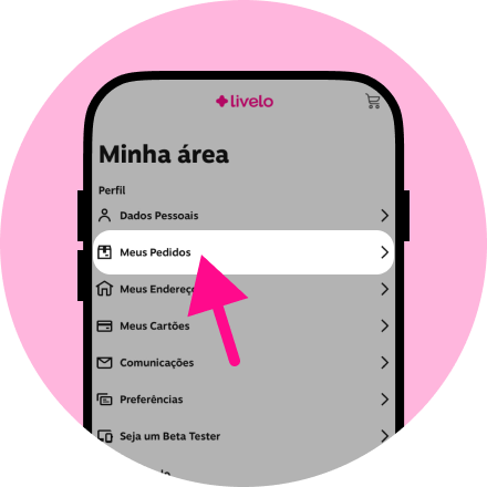 Imagem Acesse "Meus Pedidos"
