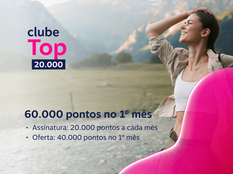 60.000 pontos no 1º mês
