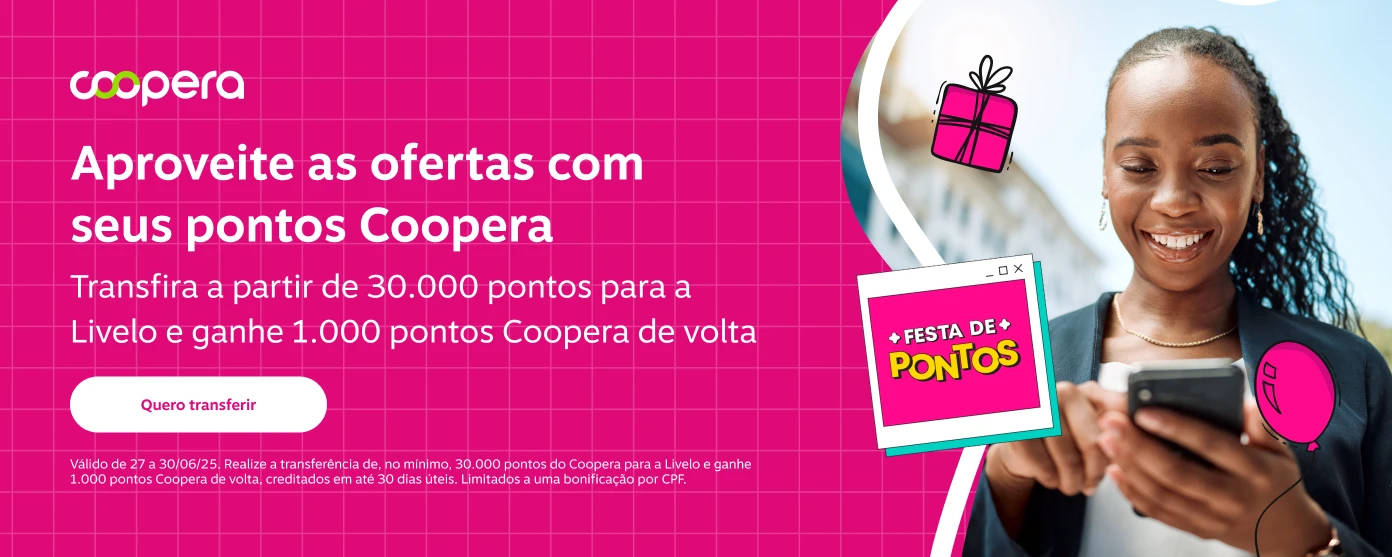  Aproveite as ofertas com seus pontos Coopera