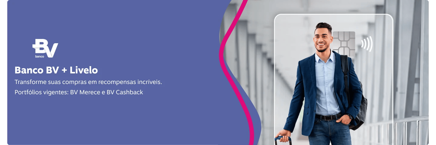 Transforme suas compras em recompensas incríveis. Portfólios vigentes: BV Merece e BV Cashback