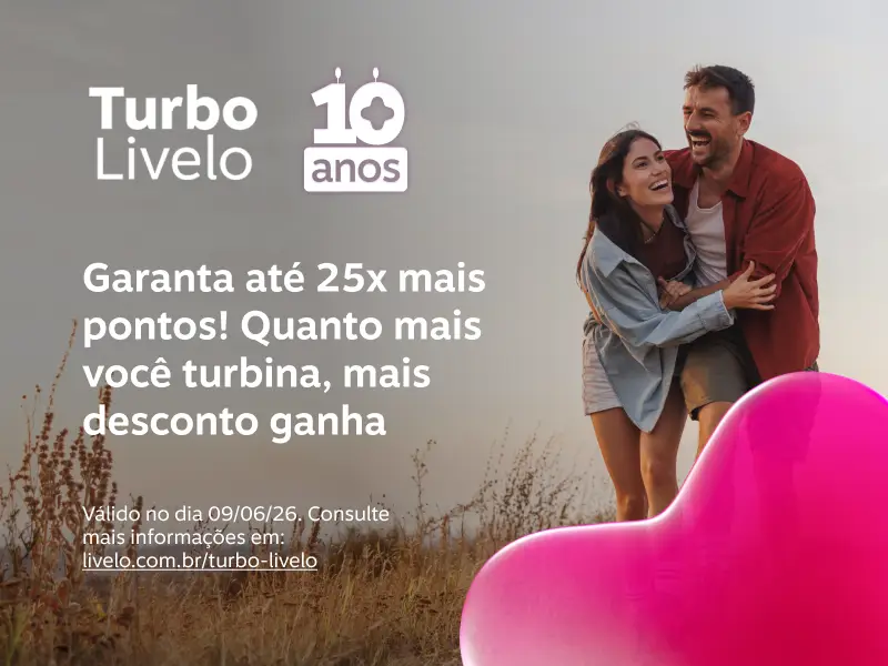 Quanto mais você turbina, mais desconto ganha! Garanta até 25x mais pontos com esta oferta imperdível