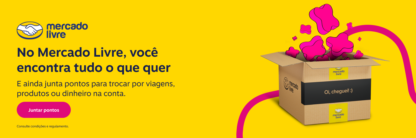 No Mercado Livre, você encontra tudo o que quer. E ainda junta pontos para trocar por viagens, produtos ou dinheiro na conta.